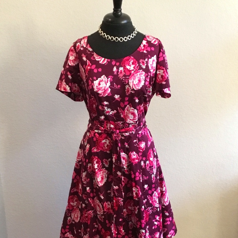 Floral A Line Dress